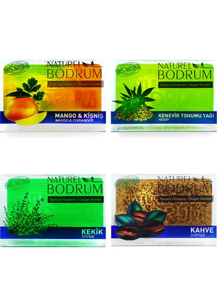 Gliserinli Doğal Sabun Seti 4 x 100 gr