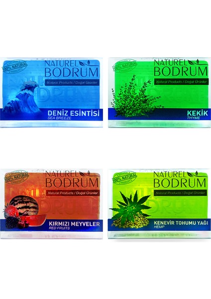 Gliserinli Doğal Sabun Seti 4 x 100 gr