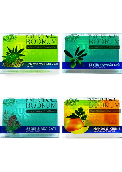 Gliserinli Doğal Sabun Seti 4 x 100 gr