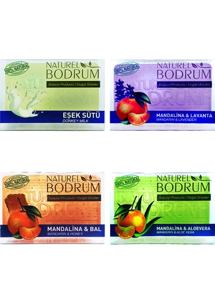 Gliserinli Doğal Sabun Seti 4 x 100 gr
