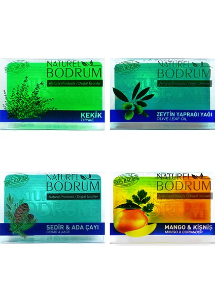 Gliserinli Doğal Sabun Seti 4 x 100 gr