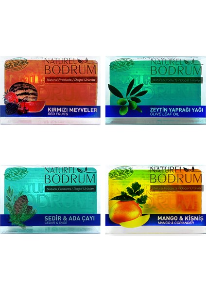 Gliserinli Doğal Sabun Seti 4 x 100 gr