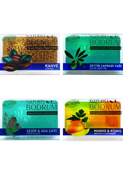 Gliserinli Doğal Sabun Seti 4 x 100 gr