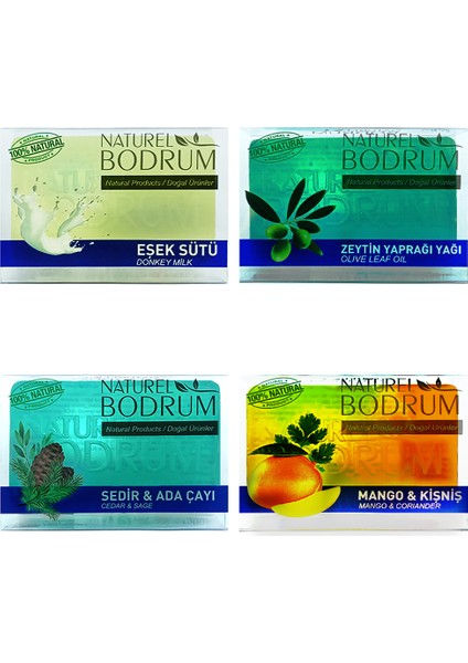 Gliserinli Doğal Sabun Seti 4 x 100 gr
