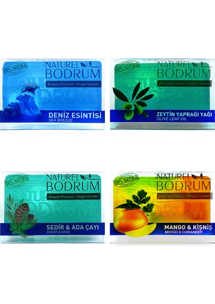 Gliserinli Doğal Sabun Seti 4 x 100 gr