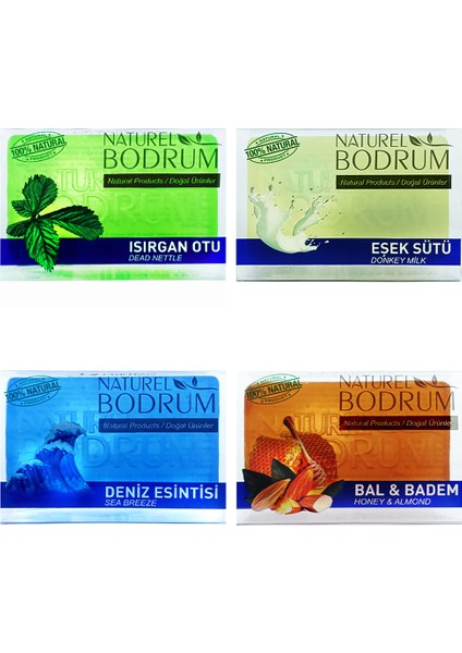 Gliserinli Doğal Sabun Seti 4 x 100 gr