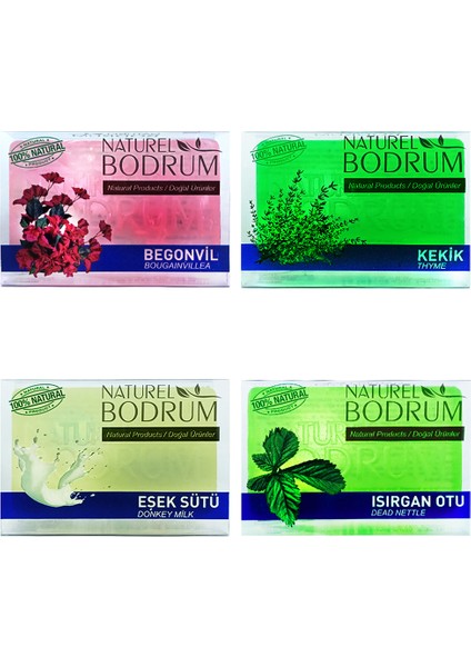 Gliserinli Doğal Sabun Seti 4 x 100 gr