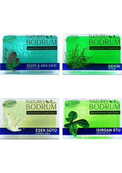 Gliserinli Doğal Sabun Seti 4 x 100 gr