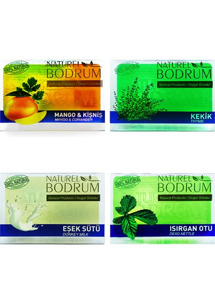 Gliserinli Doğal Sabun Seti 4 x 100 gr