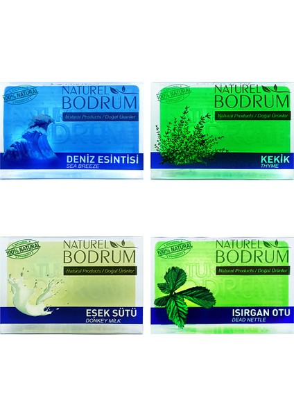 Gliserinli Doğal Sabun Seti 4 x 100 gr