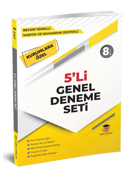 Zeka Küpü Yayınları 8. Sınıf LGS Beceri Temelli 5'li Genel Deneme