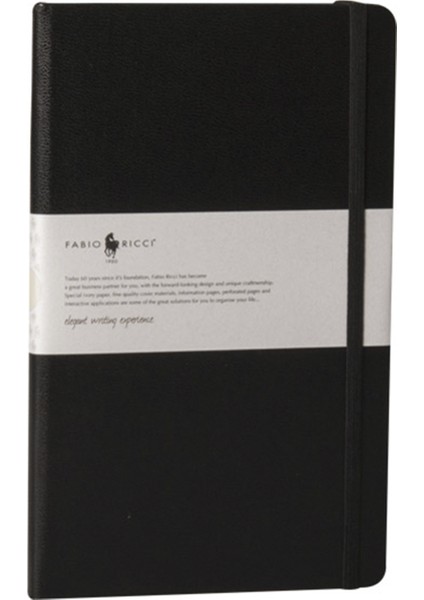 Elio Noktalı Defter 13 x 21 cm Siyah