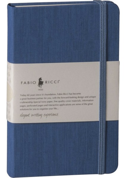 Lepidus Çizgili Defter 9 x 14 cm Saks Mavisi