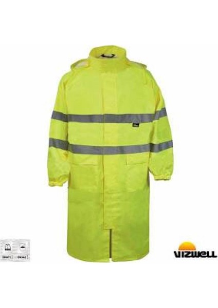 Vizwell™ 150 D Reflektörlü Pardesü Yağmurluk / VWJK67L
