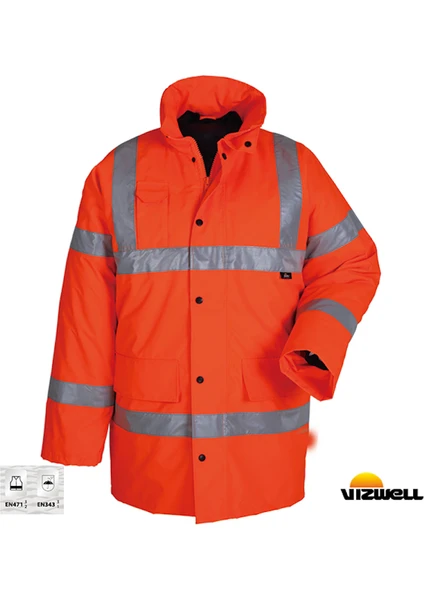 Vizwell™ 300 D Oxford Reflektörlü Içi Kapitone Parka / VWJK01