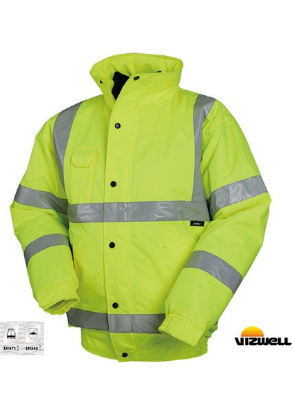 Vizwell™ 300 D Oxford Reflektörlü Bomber Mont / VWJK04