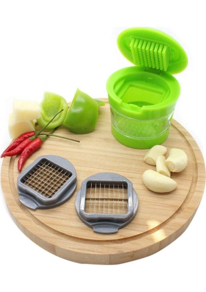 Garlic Chopper Hazneli Sarımsak Ezici ve Doğrayıcı