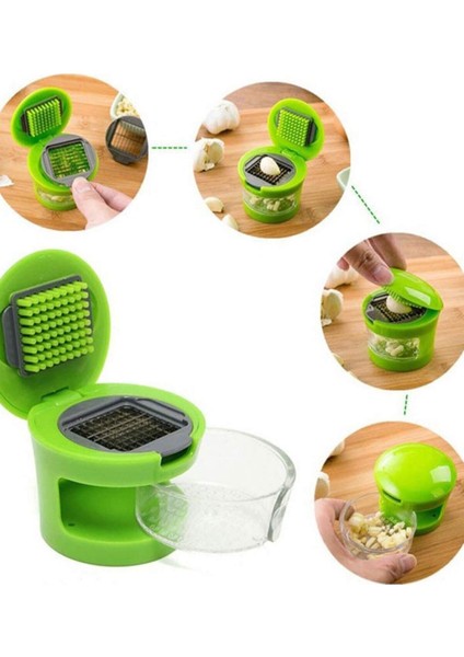 Garlic Chopper Hazneli Sarımsak Ezici ve Doğrayıcı