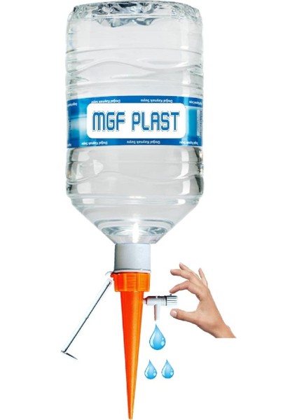 Mgf Plast 5lt. Pet Şişe  Çiçek ve Saksı Damla Sulama Aparatı Otomatik Ayar Vanalı 1 Adet