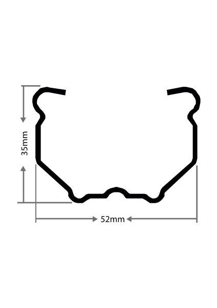 Metal Direk (Ara) 200CM Butafıx 52X35MM