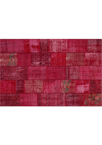 Patchwork Sbt Red 6.00M2 El Dokuma Halı