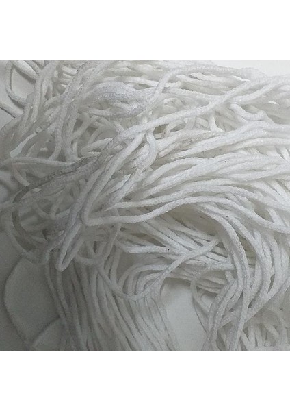 Ince Yuvarlak 3mm Beyaz Lastik 25m