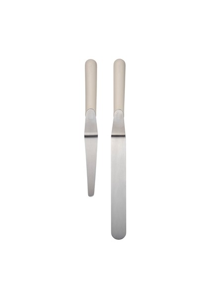 Lattbakad 2'Li Gri Pasta Spatulası
