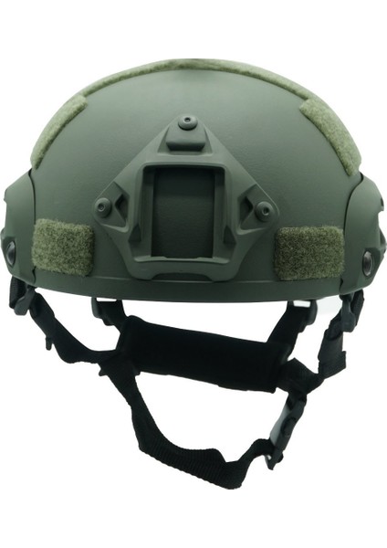 Bora Air-Soft Kompozit Raylı Kulaksız Koruyucu Kask Miğfer Yeşil