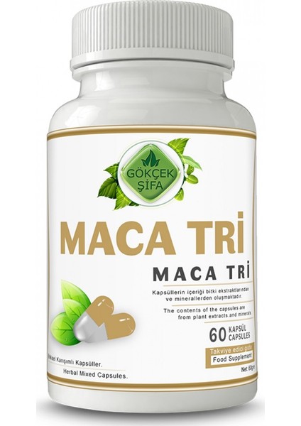 Maca Tri Kapsül - 60 Kapsül X1000MG