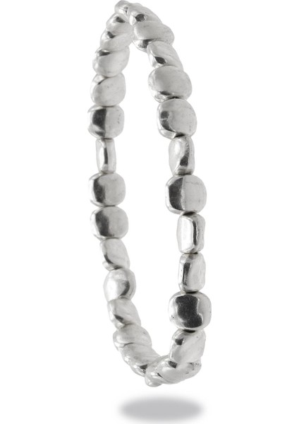 Erkek Antik Gümüş Kaplama Lastikli Yassı Geometrik Parçacıklı Bileklik indirimleri