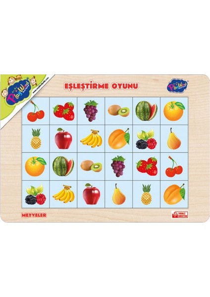 Ahşap Eğitici Eşleştirme Oyunu Karışık