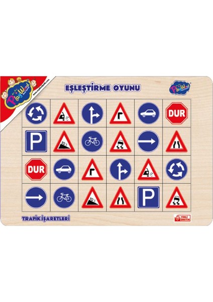 Ahşap Eğitici Eşleştirme Oyunu