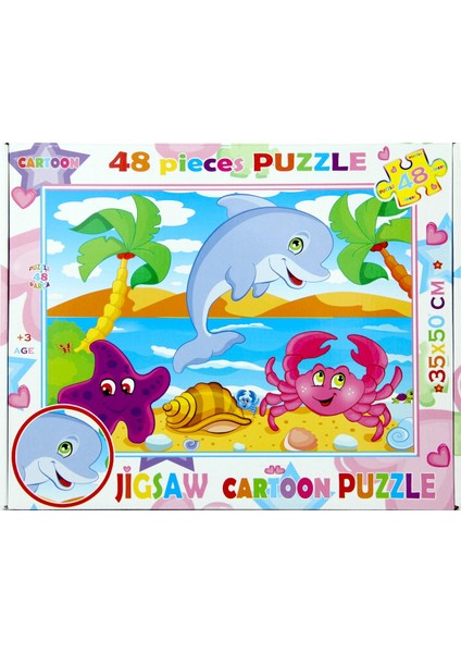 Jigsaw Cartoon Puzzle 48 Parça