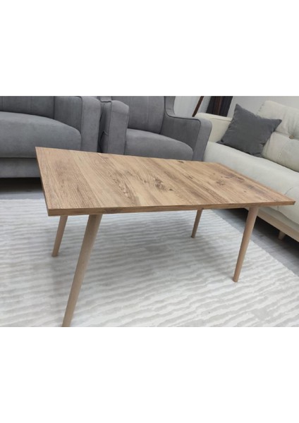 Orta Sehpa Ahşap Desenli Ceviz Renk Ahşap Ayaklı LBN-S005 fırsatları