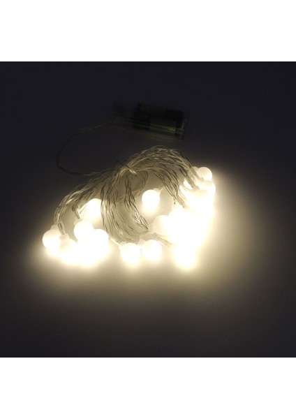 Top Pilli Yılbaşı Ağaç Bahçe Ip Süs 20 LED Işık 3m Gün Işığı Rgb modelleri