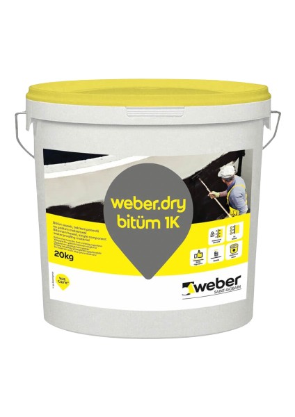 Dry Bitüm 1k Su Yalıtım Malzemesi 20 kg