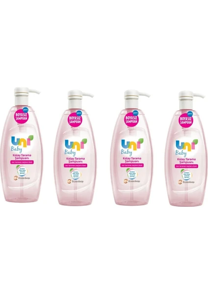 Uni Baby Kolay Tarama Şampuanı 700 ml x 4 Adet