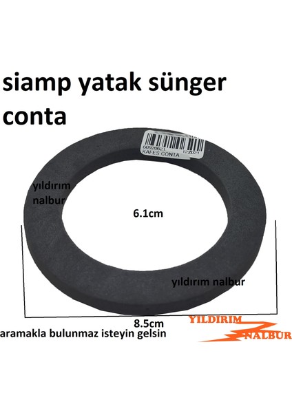Siamp 2 Adet Siamp Rezervuar Iç Takım Yatak Contası Sünger Kafes Conta