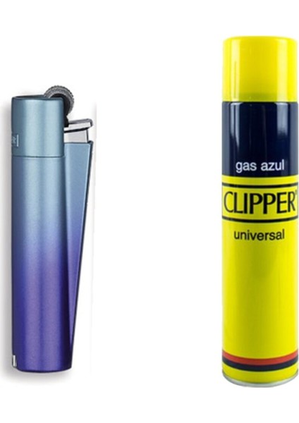 Clipper Tam Metal Taşlı Çakmak ve Çakmak Gazı 250 ml