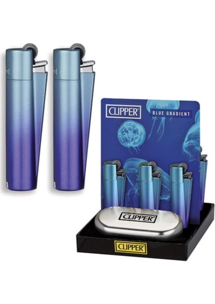 Clipper Tam Metal Taşlı Çakmak ve Çakmak Gazı 250 ml
