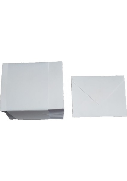 Mini Kartvizit Zarf 7 x 9 cm 100'lü Beyaz