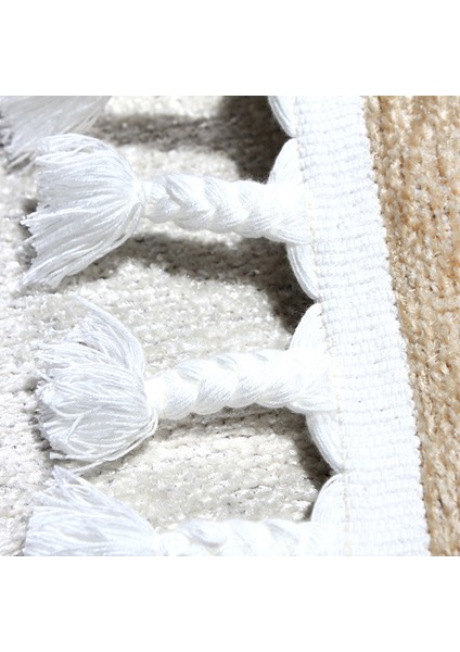 Moretti Trio Kabartmalı Bej Beyaz Modern Halı modelleri