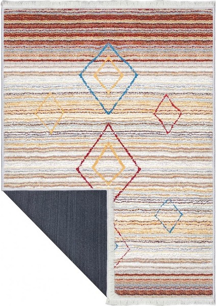 Makinede Yıkanabilen Leke Tutmaz Kolay Temizlenir Dokuma Taban Kumaş Üzerine Dijital Baskı Saçaklı Halı 100 x 200 cm