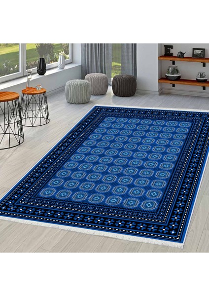 Makinede Yıkanabilir Oturma Odası Halısı Kaymaz Taban Halı 80 x 140 cm