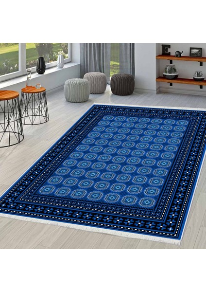 Makinede Yıkanabilir Oturma Odası Halısı Kaymaz Taban Halı 130 x 180 cm