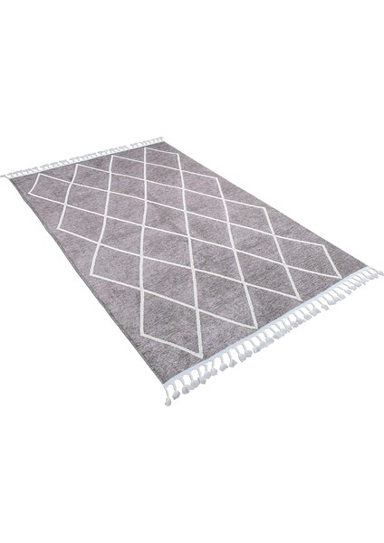 Moretti Trio Kabartmalı Gri Beyaz Geometrik Modern Halı fiyatları