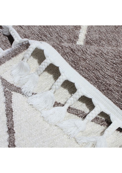 Moretti Trio Kabartmalı Gri Beyaz Geometrik Modern Halı modelleri