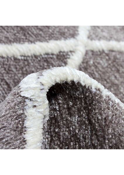 Moretti Trio Kabartmalı Gri Beyaz Geometrik Modern Halı fırsatları