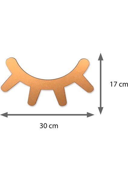 Design Otto Bebek - Çocuk Odası Duvar & Kapı Süsü Dekoratif Kirpik Leylek Aydede