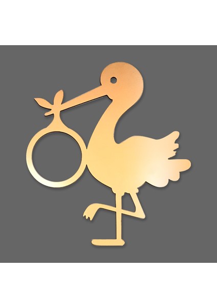 Design Otto Bebek - Çocuk Odası Duvar & Kapı Süsü Dekoratif Kirpik Leylek Aydede